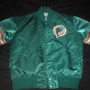 vintage dolphins varsity jacket